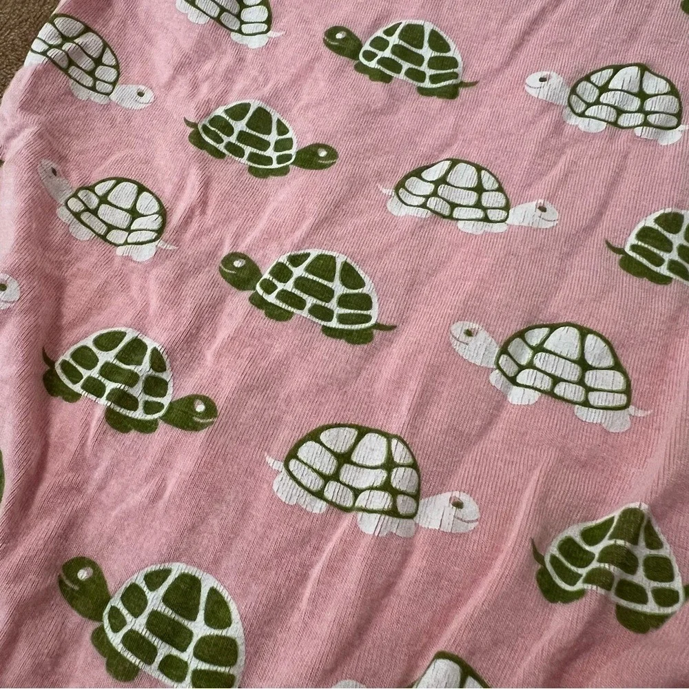 KicKee Pants Pink Turtle Ruffle Butt Bodysuit Bamboo Viscose 3-6 Months